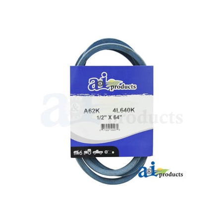 A & I Products V-Belt, A-A62K, A, 64 in, 1/2 in Top Width A-A62K